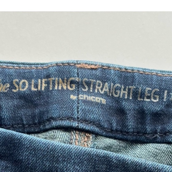 Chico’s • So Lifting Straight Leg Dark Wash Jeans - Picture 4 of 6